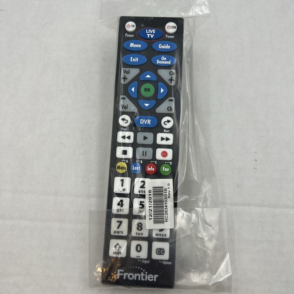 Verizon‎ Fios Big Button TV Remote Control VZ P283v1 RC/NEW